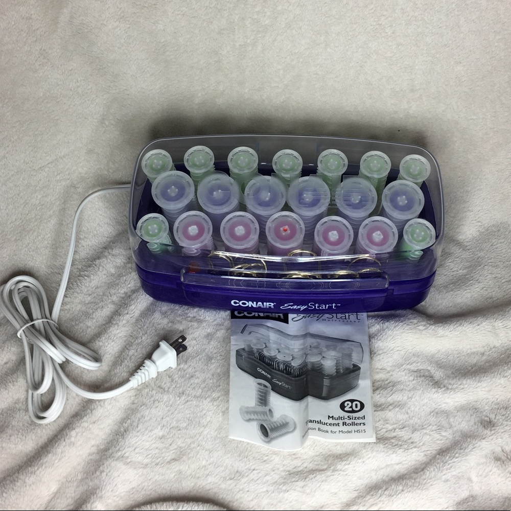 Conair Easy Start Multi-sized translucent rollers